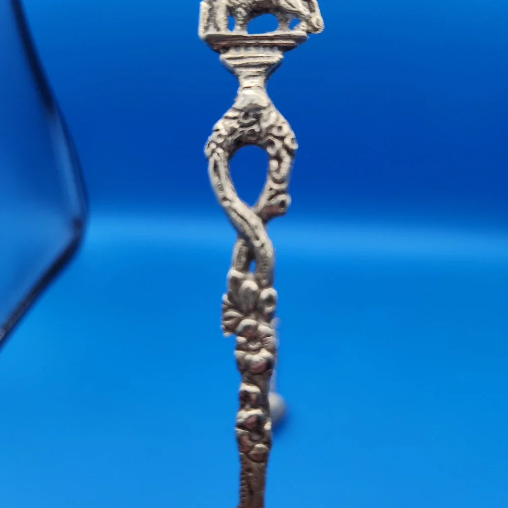 Vintage Italian Demitasse Souvenir Spoons -‎ Winged Lion and Capitoline Wolf